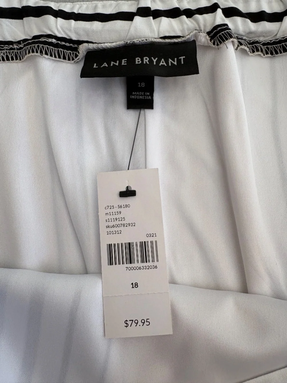 Lane Bryant Sz 18 Butter Yellow, Black and White Stripe Flowy Maxi Dress - Picture 6 of 16